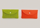 FILZMAPPE ORANGE/GRUEN 2-F.S.18X10CM