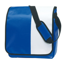 Umschlagtasche "Action" PVC, blau/weiss, ca. 34,5 x 31,5 x 13,5 cm