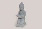 BUDDHA AUS ZEMENT 19X17X44CM