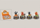 SCHNEEKUGEL HALLOWEEN 4SORT.6CMHX4CM}