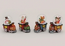 SCHNEEKUGEL W-FIGUR A.ZUG POLY/GLAS 4-F.S.8CM
