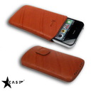 Star-Case® Nova ''Linea'' for Apple IPhone 4. 4S echt Leder Tobacco
