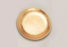DEKO-TELLER TON GLASIERT GOLD 11CM}