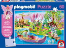 Puzzle Playmobil, Kunterbunte Feenwelt, 60 Teile, (inkl. Figrur), 1Stück