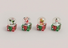 SCHNEEKUGEL WEIHNACHTEN POLY 4-F.S.7X5CM}