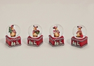 SCHNEEKUGEL ELCH POLY SORT.6CM