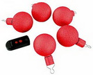LED Leucht-Kugeln McShine XBall, rot, 5er-Set + Fernbedienung, batteriebetrieben
