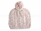 Strickmützen Mützen Mütze mit Muster m. Bommel