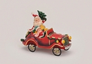 NIKOLAUS IM AUTO POLY 16X7X12CM