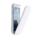 Star-Case® Flip ''Roma'' Montone für Samsung I9195 Galaxy S4 mini Leder White