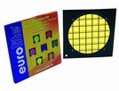 Dichro-Filter gelb Rahmen schwarz PAR-64
