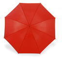 Portierschirm, gerader Holzgriff, Farbe: Rot, Groesse: Ø 130 x 100,5 cm