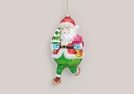 WEIHNACHTSHAENGER NIKOLAUS GLAS 13CM
