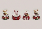 SCHNEEKUGEL WEIH.-DEK.POLY SORT. 9CM