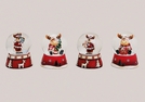 SCHNEEKUGEL ELCH POLY SORT.10CM