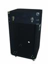 Kombi-Case, 16HE, Textilbezug, sw, rollbar