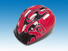Kinderhelm für Radfahrer, schwarz/rot 52-56 cm Kopfumfang, 1 Stück