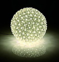 LED Leuchtkugel McShine 200LEDs, Ø24cm, transparent Kabel, IP44, warmweiß