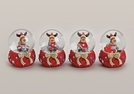 SCHNEEKUGEL ELCH STRICK 4-F.SORT.POLY 9CM