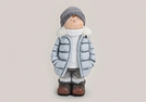 WINTERKIND GRAU/WEISS KER.TEXTIL-MUETZE 50CM
