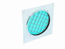 Dichro-Filter blau Rahmen silber PAR-56