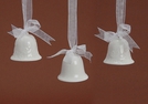 GLOCKE Z.HAENGEN WEISS KERAMIK SORT.5CM