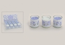 WINDLICHT GLAS LAVENDEL M.DUFTWACHS SORT.7X}5