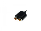 Adapter 1x Cinch (St.) - 2x Cinch (Bu.) black