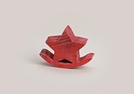 SCHAUKEL-STERN ROT HOLZ 15X4X11CM