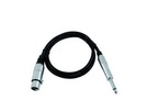 Kabel ACX-09 XLR-Kuppl./Klinke mono0,9m