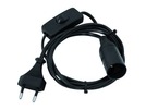 E14-Fassung mit Netzkabel, Stecker, Schalter