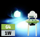 LED-Stiftsockellampe , G4, 1 LED, kaltweiß