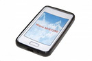 Silicon Case (Flex) für Samsung S7250 Wave M transparent / black