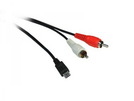 Audio-Kabel für Nokia 8600 Luna (micro USB) (2x Cinch)