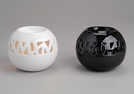 DUFTLAMPE KERAMIK 2-FACH SORT.11CM