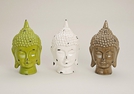 BUDDHA KOPF KERAMIK 3-F.S.16X19X29CM