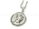 Gothic Gothik Halskette Kette Löwe im Ring