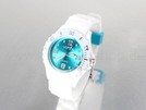 weiss mit türkisem Ziffernblatt Viper Silikonuhr s