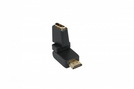 Winkeladapter HDMI 19p (360° Bu.) - 19p (180° St.) gold