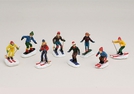 MINIATUR SKIFAHRER/SNOWBOARDER POLY S.6CM