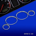 Tacho Chromringe für BMW E30 M3, 4-teilig