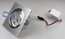 LED-Einbauleuchte ''QD-6'', 6W, 320lm, ALU, 3000K, 45°, 92x92x55mm, 230V/50Hz