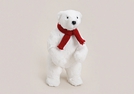 EISBAER STEHEND WEISS KUNSTFELL KUNSTST.30CM