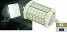 LED-Strahler McShine R7s, 36 SMD LEDs, 810Lm, 118mm, 230V, 8W, warmweiß