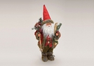 NIKOLAUS M.SKIERN ROT KUNSTST./TEXT.47CM