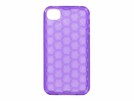 Design Cover Schale IPhone 4 transparent lila