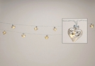 LICHTERKETTE M.20 HERZEN SILBER GLAS