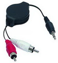 Audio Verbindung 2-fach Cinch,Stereo-Klinke 1,35m