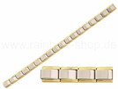Italian Charm Glieder Armband mit Goldrand