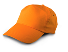 Baseballcap 100% Baumwolle, 5 Panel, Farbe: Orange, Groesse: 22 x 15 cm